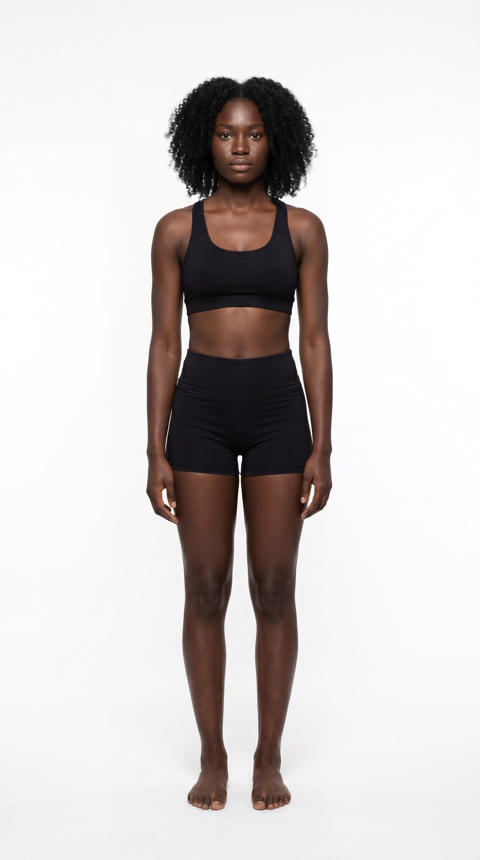 Modelo base gerada com IA, perfil West African