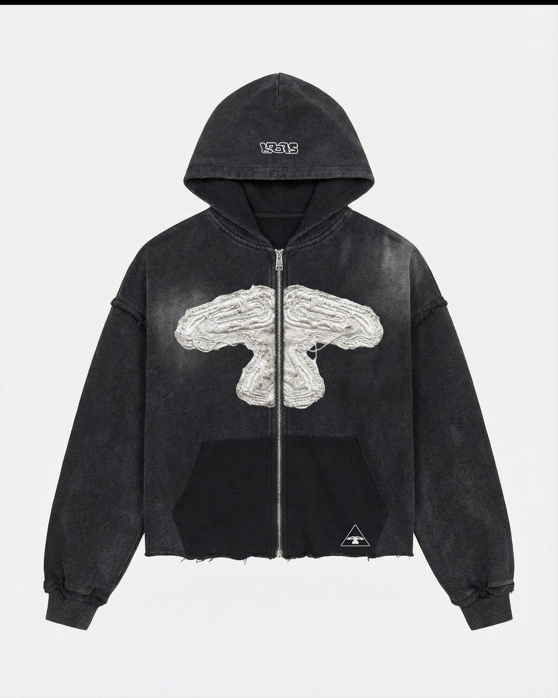 Casaco zip-up 5LOOP em fundo branco